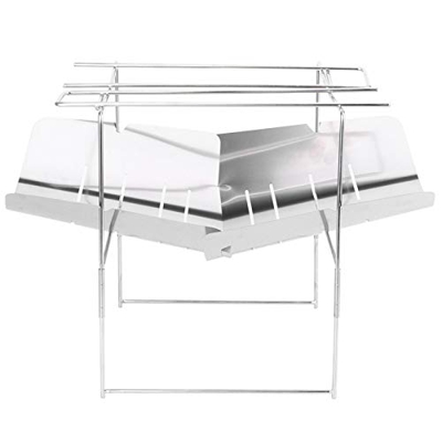 Parrilla para barbacoa, mini parrilla portátil para barbacoa, parrilla plegable, de acero inoxidable, para acampar al aire libre, estufa de calefacció