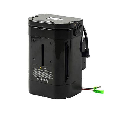 SEASON E-Bike Batería de Litio-Ion 36V(37V) 10Ah Batería de Tubo de Asiento Argénteo con Cargador para Bicicleta Eléctrica Ansmann, Heinzmann