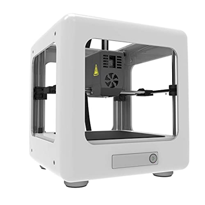 BOROCO Mini Impresora 3D Dingln, Impresora 3D FDM con Plataforma magnética Que se Puede Quitar rápidamente, no Requiere ensamblaje 90X100X110mm(Blanco