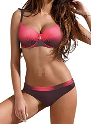 UMIPUBO - Bikini de dos piezas, sujetador «push up», con colores y rayas Rose 3 XXL precio