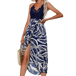 Umipubo - Vestido de playa, falta y/o pareo - Estampado bohemio - Vestido de playa súper sexy con detalles de encaje - Estilo fluido, A., M precio