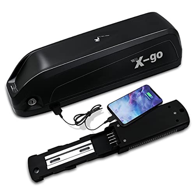 X-go Bateria Bicicleta Electrica 48V 13Ah de Iones de Litio Ebike 48v batería con 30a BMS para 250w 500w 750w 1000w Motor (Hai Long3, 48V 13AH 30Amp)