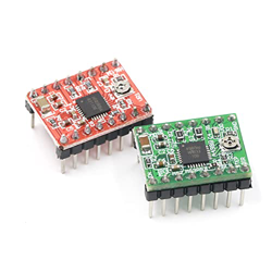 L1YAFYA Impresora 3D Piezas Accesorio Reprap Pololu A4988 Módulo de Motor Paso a Paso con disipador de Calor for rampas 1.4 for Arduino (Voltage : Gre en oferta