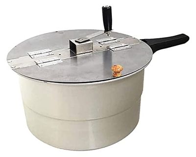 Makcorn Maker Stovetop Pop Palomn Popper Popper Mano agitación oleilla Caldera Palomitas de plástico Estufa de acero inoxidable (Size : 29x17cm)