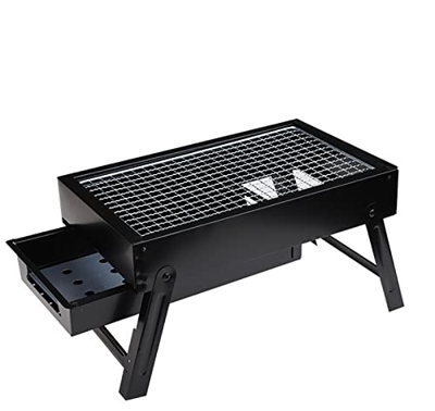Parrilla de carbón para barbacoa portátil - Parrilla plegable de acero inoxidable Parrilla de camping Parrilla de mesa Parrilla para Parrilla portátil