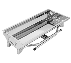 Parrilla de carbón para barbacoa portátil - Parrilla plegable de acero inoxidable Parrilla de camping Parrilla de mesa Parrilla para Parrilla portátil características