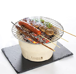 ZWQASP Parrilla De Cerámica Barbacoa Pequeña Redonda De Carbón para El Hogar Parrilla De Barbacoa Al Aire Libre Parrilla De Carbón Comercial Parrilla  en oferta