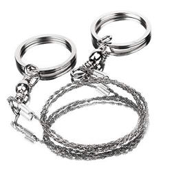 Sierra De Alambre Manual para Motosierra, Sierra De Alambre De Acero Inoxidable, Ligera para Cortar Madera, Plástico, Hueso para Senderismo, Acampada  precio