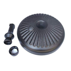 Base de sombrilla de Lifesongs con relleno de agua de 35 a 38 mm, base de sombrilla para exterior, base redonda con relleno de agua, para jardín, play características