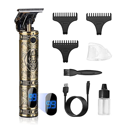 Maquina Cortar pelo Profesional, Bestauty Cortapelos Hombre Profesional Recortadora Barba 180 minutos Tiempo Trabajo con LCD Pantalla Aceite Lubricant