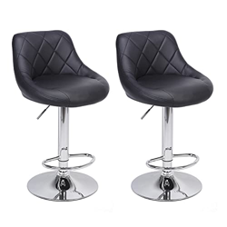 XIANGE100-SHOP Tumbonas de Playa 2pcs Sillas de Barras Ajustables Tipo Alto con Espalda Sin apoyabrazos Rhombus Respaldo Design Bar Tabures Dos Colore en oferta