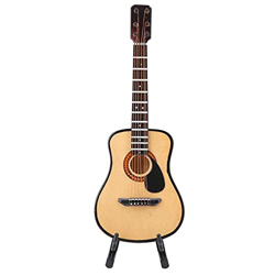 Instrumento Musical De Casa De Muñecas, Hermosa Decoración Modelo De Guitarra, Procesamiento De Superficie Pintada, Adorno De Café Para Decoración Art precio