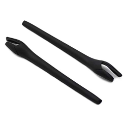 SOODASE Negro Kit de goma de silicona Juego de patas de repuesto para Oakley Radar EV Path Gafas de sol características