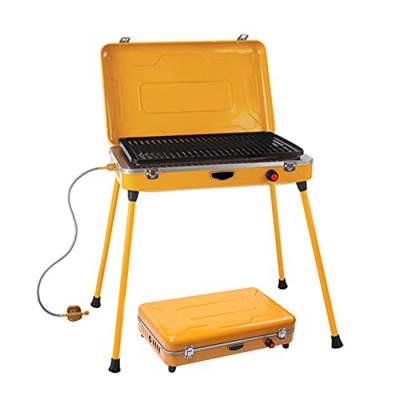 AOKARLIA Parrilla para Barbacoa Parrilla de Gas para Exteriores, Barbacoa para el hogar Barbacoa para Exteriores sin Humo para Barbacoa Familiar, Vien