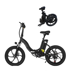 CKAN Bicicleta eléctrica, Ligera, 350 W, Plegable, eléctrica, con Asistencia de Pedal, con batería de 10 Ah, 20 Pulgadas, para Adolescentes y Adultos precio