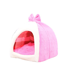 YHWD Casetas Perros Pequenios CóModo Y Suave, Casa De Perro Interior Comodidad De Felpa, A Prueba De Viento Y CáLido Casa De La Perrera,Rosado,XL características