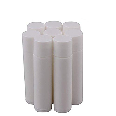 50pcs Bálsamo Labial de plástico vacío Tubos,Tukistore giratoria Tipo plástico vacío Maquillaje DIY Bruto Lip Balm Tubo con Cap Pintalabios Recipiente