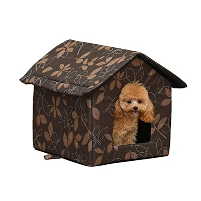Molare Casa Impermeable para Gatos, casa de Refugio para Perros al Aire Libre, pequeña, Mediana, Grande, Gato, Perro, Tienda de campaña cálida para Ma