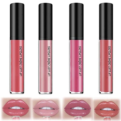 SITAILI 12 Colores de lápiz Labial de Textura cremosa a Prueba de Agua, lápiz Labial líquido de Larga duración Desnudo Brillo de Labios cosméticos Set