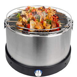 Syntrox Germany BG-100-Inox-Big - Barbacoa de carbón con bolsillo (acero inoxidable) en oferta