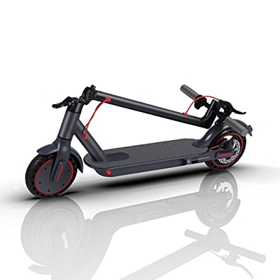 Patinete Eléctrico Plegable para Adultos, [36V 350W 10.4Ah] Modo de 3 Velocidades 15-20-25Km/h, Autonomía de 30Km, E-Scooter 8,5 Pulgadas con Control 