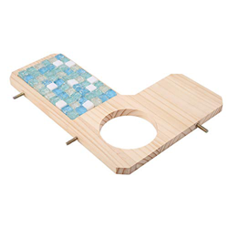 Mxzzand Pedal de madera para mascotas, enfriamiento y prevención de golpes solares respetuoso con el medio ambiente Pedal de mascotas Estera de enfria precio