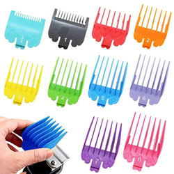 Juego de Peines Guía, 10 Piezas Peine de Límite de Cortadora de Cabello, Peines de Límite de Plástico, Multicolor Plástico Peine Cortapelos Para Herra precio