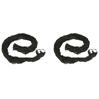 Creely Hamaca deportiva portátil al aire libre, hamaca de camping malla para jardín, playa, patio, viajes, jardín, columpio, cama colgante