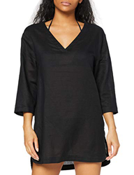Calvin Klein Woven Kaftan Salida de Bao, Pvh Negro, M para Mujer en oferta