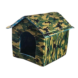 HHH Casa de Mascotas al Aire Libre Impermeable Engrosada Gato Nido de Tiendas de campaña Cabina de Mascota Tienda de campaña Gato Kennel portátil Viaj características