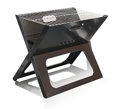 Parrilla portátil de carbón para barbacoa – Mini parrilla de carbón plegable para picnic al aire libre, camping, viajes a la playa, viajes, senderismo