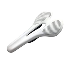 PLATT Sillín de Bicicleta Súper Ligero Profesional Carbono Sport Sillín Asiento para Bicicleta de Carretera y Montaña Bicicleta (Blanco A) precio