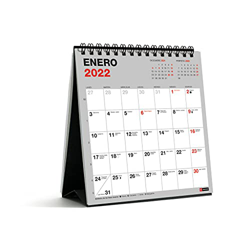 Miquelrius - Calendario de sobremesa 2022 Basic - tamaño 140 x 150 mm - con espacio para anotar - Gris en oferta
