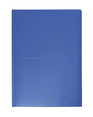 Oxford, Agenda 2022 Día Página A5, Tapa Extradura Cosida, Castellano, Color Azul
