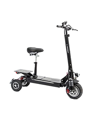 Patinete eléctrico de 3 ruedas estable para PMR con asiento para personas con movilidad reducida, 800 W todo terreno, Off Road
