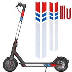 Kyrio Adhesivo reflectante para scooter eléctrico, adhesivo impermeable y de seguridad para Xiaomi Mijia M365 Scooter eléctrico (rojo, plateado y azul en oferta