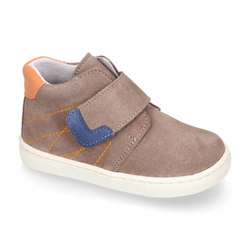Bota Niños Tipo Zapatilla Okaa Casual Sin Cordones En Piel Serraje. 29 Gris precio