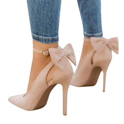 Minetom Sandalias de Mujer Tacones Altos Sandalias de tacón Aguja Fiesta de Noche Zapatos Novia Bombas Sandalias con Lazo D Beige 40 EU características