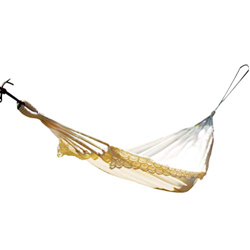 Doitool Hamaca Soporte de Encaje Ajuste Doble Lienzo Columpio Árbol Colgante Cama Silla Suministro de Ocio para Camping Picnic Playa Jardín 200X80cm características