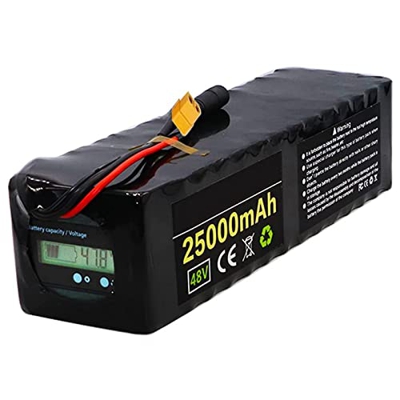 FREEDOH Paquete Batería Bicicleta Eléctrica 48V 25Ah Batería Iones Litio a Prueba Agua Batería Recargable con Cargador Apto para Bicicletas Eléctricas