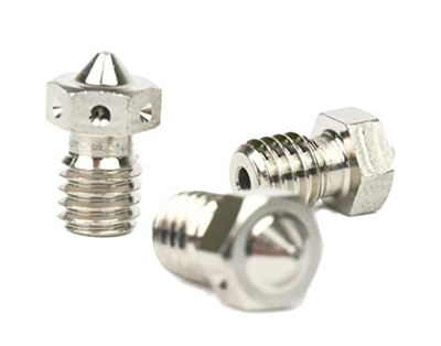 Genuine E3D Plated Copper Nozzle 0.4mm, 0.6mm Triple Pack for V6 HotEnd 3D Printer (1.75mm, 0.6mm)