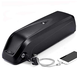 Lyy - 8866 Batería de Bicicleta de 52V, batería de Ion de montaña al Aire Libre con Cargador, Puerto USB Baterías de Bicicleta eléctricas para 500W 75 características