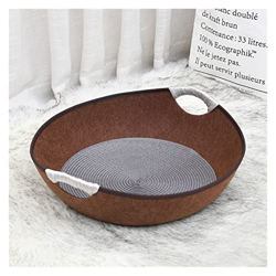 HHH Canasta de Gato Ajuste para la casa de Verano Bolsa de Dormir Bolso tazón de Fuente de Fieltro Casa de Mascotas Siguiente Canasta con cojín Cats P características