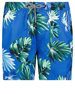 Superdry Super 5s Beach Volley Bermudas, Palm Blue, L para Hombre