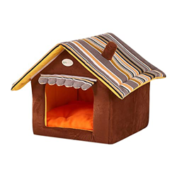 daiyanjing Caseta de perro a prueba de sol y lluvia, caseta de perro a prueba de lluvia, elegante y práctica, caseta desmontable semicerrada, para 4 e precio