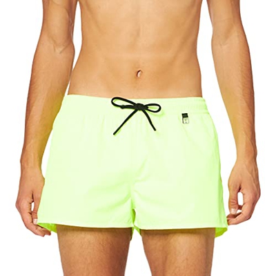 HOM - Hombres - Beach Boxer 'Sunlight' - Pantalones Cortos de Moda en Colores de Moda - Yellow - L