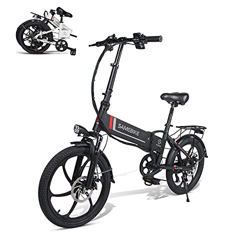 SAMEBIKE Bicicleta Eléctrica de 20 Pulgadas, Bicicleta Eléctrica Plegable para Adultos 48V 10.4AH con Control Remoto & la Pantalla LCD precio