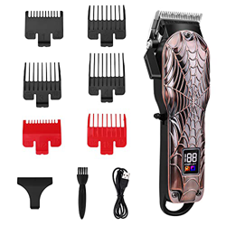 Maquina Cortar Pelo Profesional Cortapelos Recortadora de Barba Hombre, con LED Pantalla, Carga Rápida USB, Inalámbrico Recortador Pelo Barba Kit para precio