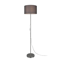 Lindby Melanie lámpara de pie, pantalla tela, gris precio