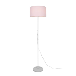Lindby Melanie lámpara de pie pantalla tela blanco en oferta